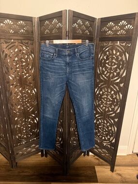 J. Crew Slim Straight Jeans in Medium Blue Wash